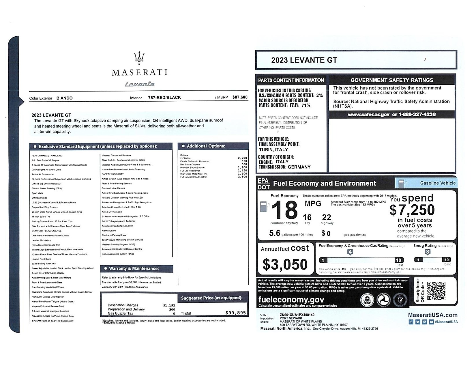 Used 2023 Maserati Levante GT for sale Call for price at Bugatti of Greenwich in Greenwich CT 06830 1