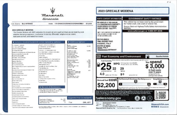 New 2023 Maserati Grecale Modena for sale $86,697 at Bugatti of Greenwich in Greenwich CT 06830 24