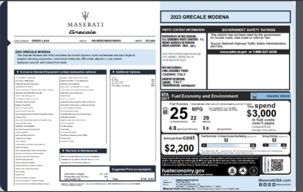 New 2023 Maserati Grecale Modena for sale Sold at Bugatti of Greenwich in Greenwich CT 06830 21