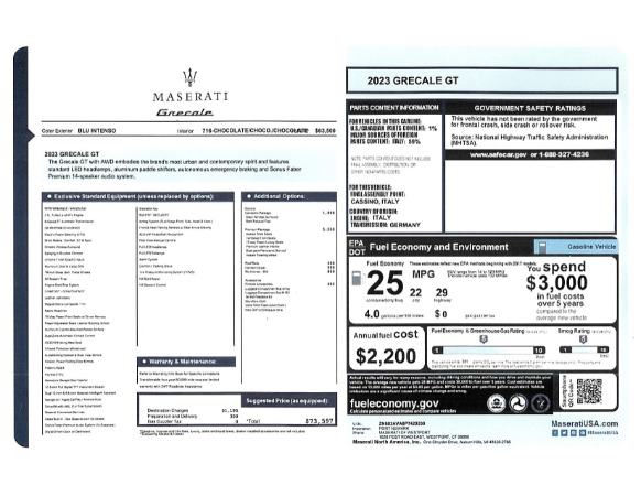 New 2023 Maserati Grecale GT for sale $73,597 at Bugatti of Greenwich in Greenwich CT 06830 21