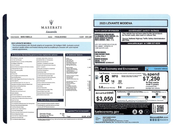 New 2023 Maserati Levante Modena for sale $120,075 at Bugatti of Greenwich in Greenwich CT 06830 22