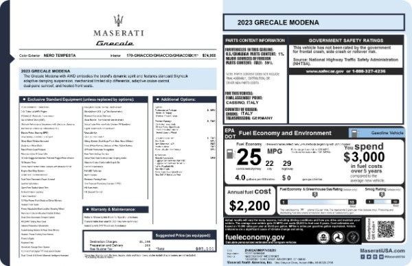 New 2023 Maserati Grecale Modena for sale $85,101 at Bugatti of Greenwich in Greenwich CT 06830 22