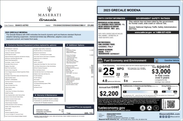 New 2023 Maserati Grecale Modena for sale $88,701 at Bugatti of Greenwich in Greenwich CT 06830 28