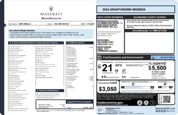 New 2024 Maserati GranTurismo Modena for sale $199,720 at Bugatti of Greenwich in Greenwich CT 06830 27