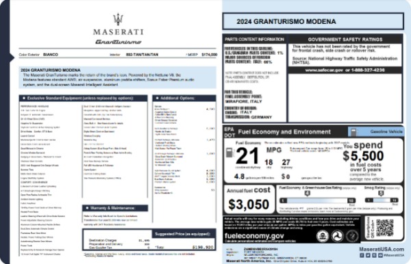 New 2024 Maserati GranTurismo Modena for sale $198,920 at Bugatti of Greenwich in Greenwich CT 06830 21