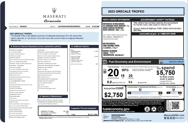 New 2023 Maserati Grecale Trofeo for sale $110,095 at Bugatti of Greenwich in Greenwich CT 06830 27