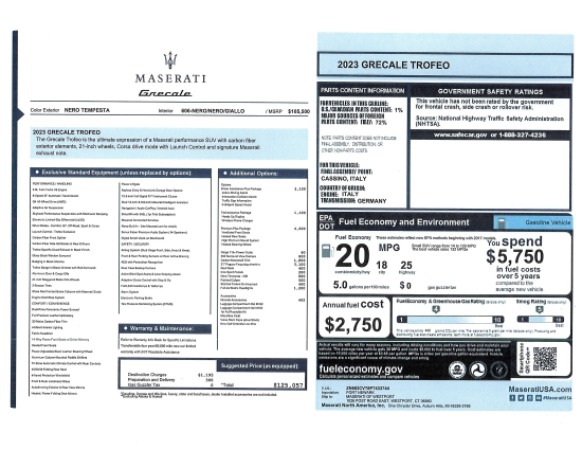New 2023 Maserati Grecale Trofeo for sale $125,057 at Bugatti of Greenwich in Greenwich CT 06830 28