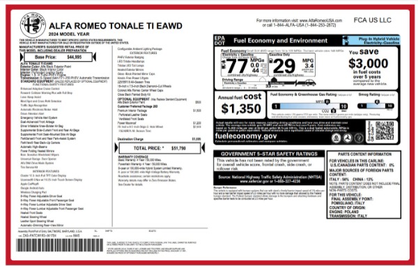 New 2024 Alfa Romeo Tonale Ti for sale Sold at Bugatti of Greenwich in Greenwich CT 06830 27