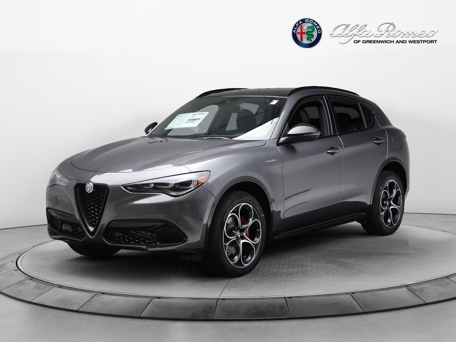 New 2024 Alfa Romeo Stelvio Veloce for sale $56,605 at Bugatti of Greenwich in Greenwich CT 06830 1