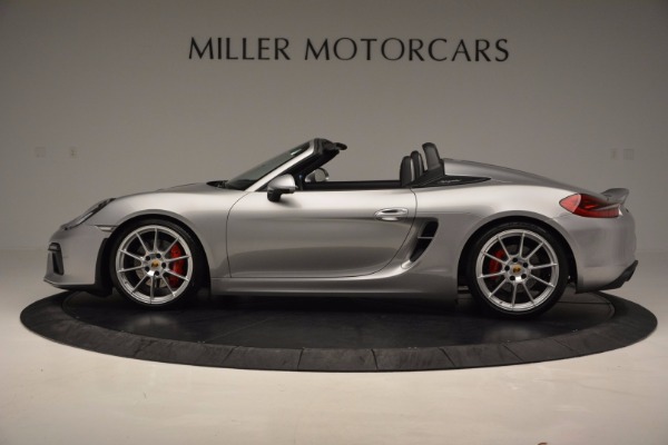 Used 2016 Porsche Boxster Spyder for sale Sold at Bugatti of Greenwich in Greenwich CT 06830 3