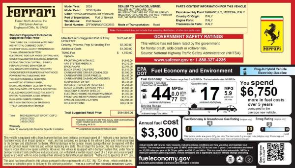 Used 2024 Ferrari SF90 Spider for sale $565,900 at Bugatti of Greenwich in Greenwich CT 06830 2