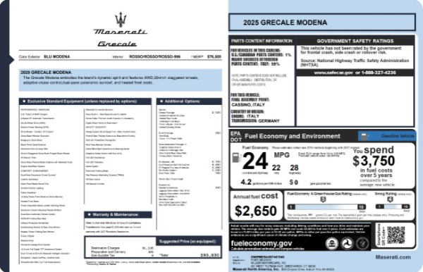New 2025 Maserati Grecale Modena for sale Sold at Bugatti of Greenwich in Greenwich CT 06830 21