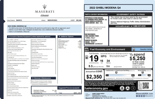 Used 2022 Maserati Ghibli Modena Q4 for sale Call for price at Bugatti of Greenwich in Greenwich CT 06830 22