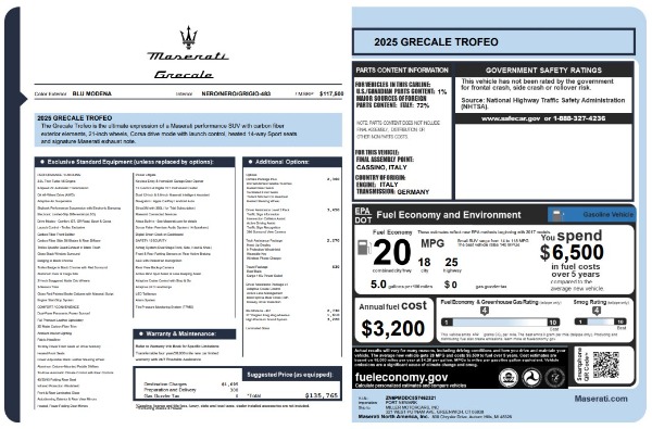 New 2025 Maserati Grecale Trofeo for sale Sold at Bugatti of Greenwich in Greenwich CT 06830 27