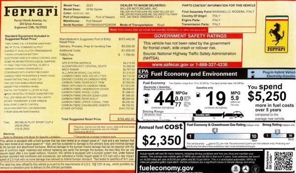 Used 2023 Ferrari SF90 Spider for sale Call for price at Bugatti of Greenwich in Greenwich CT 06830 2