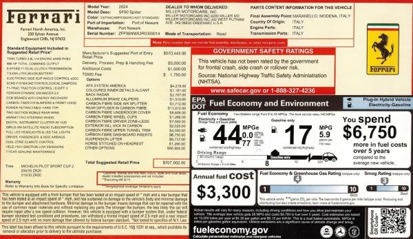 Used 2024 Ferrari SF90 Spider for sale $569,900 at Bugatti of Greenwich in Greenwich CT 06830 2