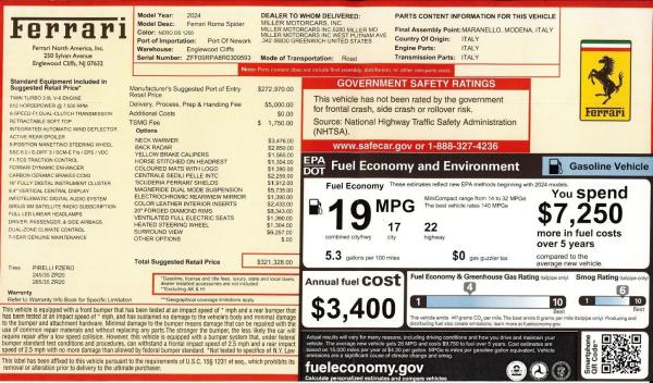 Used 2024 Ferrari Roma Spider for sale $297,900 at Bugatti of Greenwich in Greenwich CT 06830 2