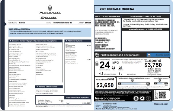 Used 2025 Maserati Grecale Modena for sale $61,116 at Bugatti of Greenwich in Greenwich CT 06830 27