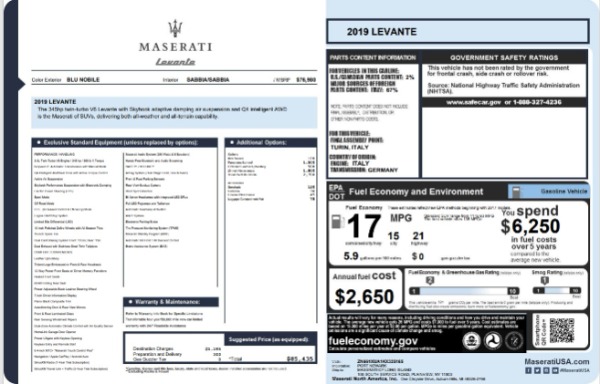 Used 2019 Maserati Levante for sale Call for price at Bugatti of Greenwich in Greenwich CT 06830 27