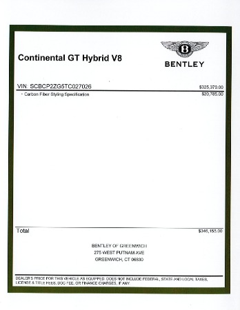 New 2026 Bentley Continental GT for sale $346,155 at Bugatti of Greenwich in Greenwich CT 06830 27
