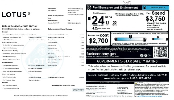 Used 2024 Lotus Emira I4 First Edition for sale $88,900 at Bugatti of Greenwich in Greenwich CT 06830 28