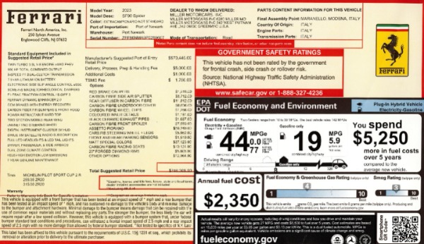 Used 2023 Ferrari SF90 Spider for sale $579,900 at Bugatti of Greenwich in Greenwich CT 06830 2