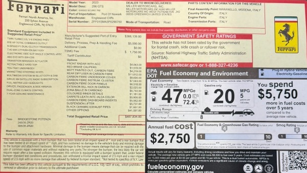 Used 2023 Ferrari 296 GTS for sale $355,900 at Bugatti of Greenwich in Greenwich CT 06830 2