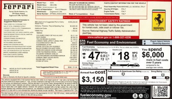 Used 2025 Ferrari 296 GTB for sale $335,900 at Bugatti of Greenwich in Greenwich CT 06830 2