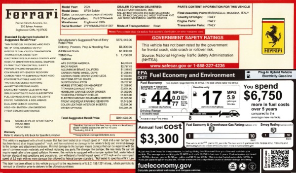 Used 2024 Ferrari SF90 Spider for sale $569,900 at Bugatti of Greenwich in Greenwich CT 06830 2