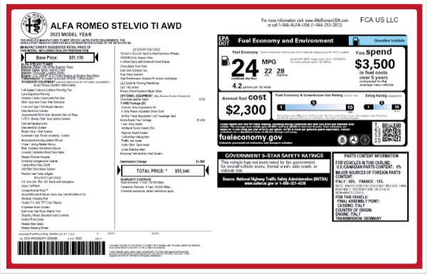 Used 2023 Alfa Romeo Stelvio Ti for sale $32,900 at Bugatti of Greenwich in Greenwich CT 06830 24